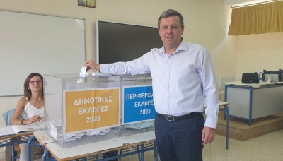 Το εκλογικό του δικαίωμα άσκησε ο Δήμαρχος Βόρειας Κυνουρίας