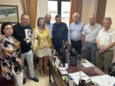 Τον Δήμαρχο Λουτρακίου-Περαχώρας-Αγίων Θεοδώρων κ. Γιώργο Γκιώνη επισκέφθηκε ο Πέτρος Τατούλης