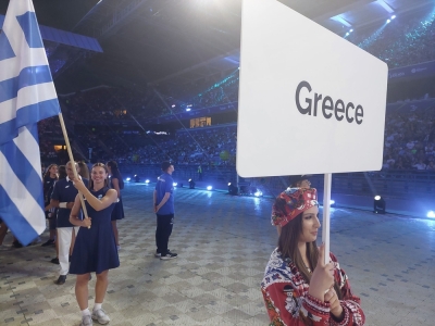 Oι Ευρωπαϊκοί Αγώνες άρχισαν με την Ελλάδα να μπαίνει πρώτη στην Τελετή Εναρξης