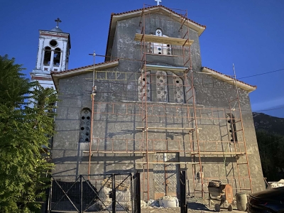 Την ανακατασκευή του ναού στο Κατσαρού επιθεώρησε ο περιφερειάρχης Πελοποννήσου